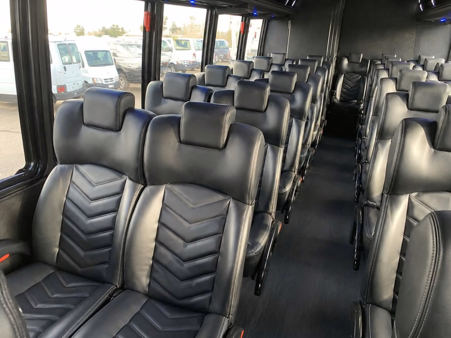 18 passenger minibus interior