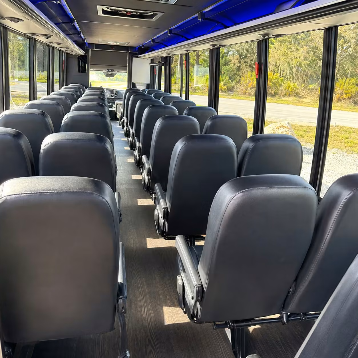 25 passenger minibus interior