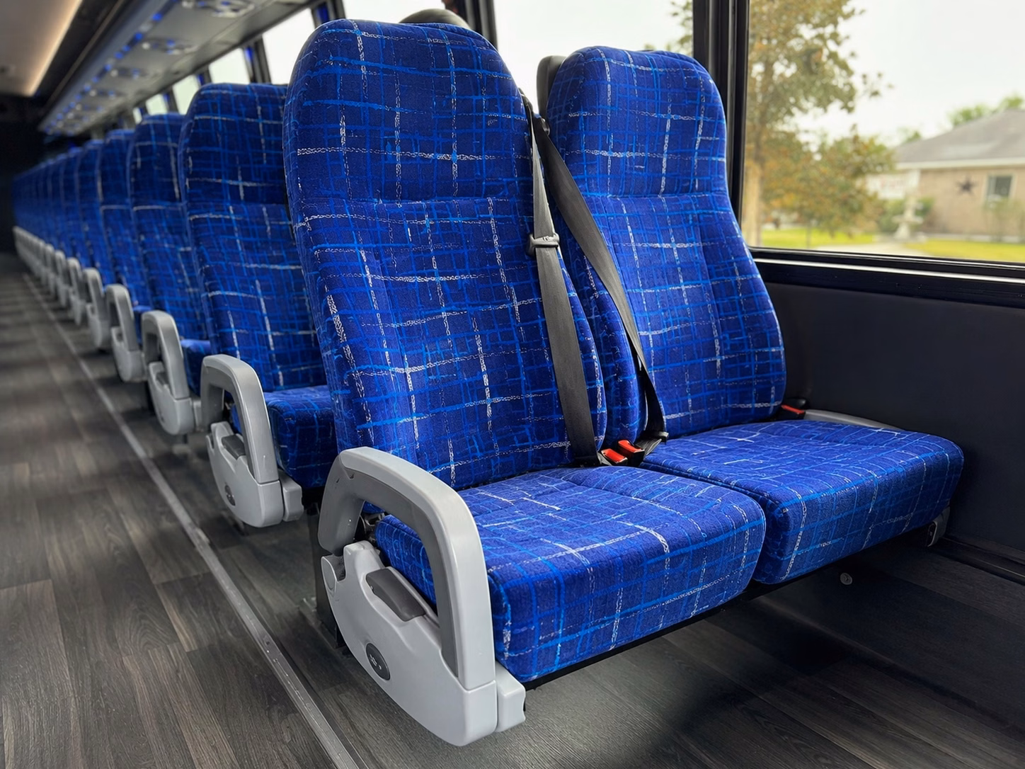 hayward charter bus interior