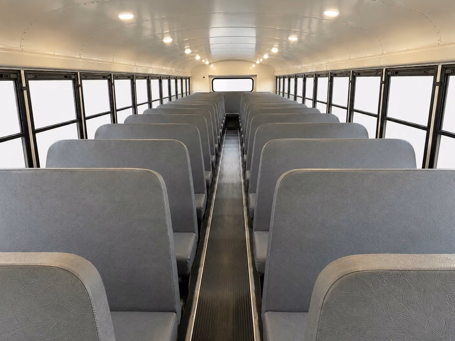school bus inside